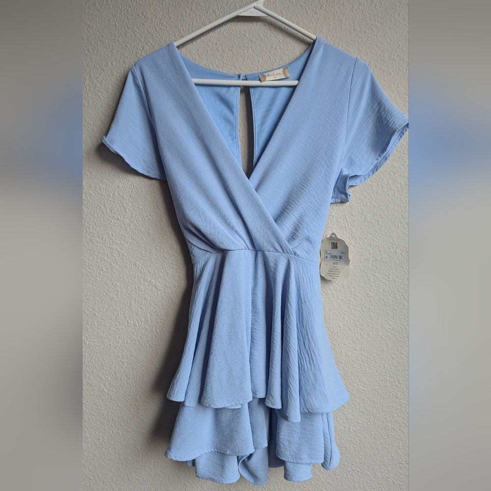 Light Blue Mini Romper